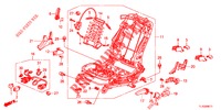 VORNE SITZKOMPONENTEN (G.) (HAUTEUR MANUELLE) für Honda ACCORD DIESEL 2.2 ELEGANCE PACK 4 Türen 6 gang-Schaltgetriebe 2013