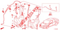 WINDSCHUTZSCHEIBENWASCHER (2D)  für Honda ACCORD DIESEL 2.2 ELEGANCE PACK 4 Türen 6 gang-Schaltgetriebe 2013