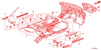 BODENMATTE/ISOLATOR  für Honda ACCORD DIESEL 2.2 ELEGANCE PACK 4 Türen 5 gang automatikgetriebe 2013