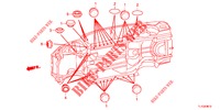 GUMMITUELLE (INFERIEUR) für Honda ACCORD DIESEL 2.2 ELEGANCE PACK 4 Türen 5 gang automatikgetriebe 2013