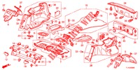 HINTERE ABLAGE/SEITENVERKLEIDUNG (4D)  für Honda ACCORD DIESEL 2.2 ELEGANCE PACK 4 Türen 5 gang automatikgetriebe 2013