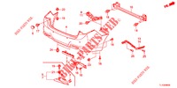 HINTERER STOSSFAENGER  für Honda ACCORD DIESEL 2.2 ELEGANCE PACK 4 Türen 5 gang automatikgetriebe 2013