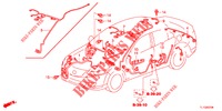 KABELBAUM (3) (LH) für Honda ACCORD DIESEL 2.2 ELEGANCE PACK 4 Türen 5 gang automatikgetriebe 2013