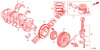 KURBELWELLE/KOLBEN (DIESEL) für Honda ACCORD DIESEL 2.2 ELEGANCE PACK 4 Türen 5 gang automatikgetriebe 2013
