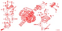 MOTORBEFESTIGUNGEN (DIESEL) (AT) für Honda ACCORD DIESEL 2.2 ELEGANCE PACK 4 Türen 5 gang automatikgetriebe 2013