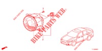 NEBELSCHEINWERFER  für Honda ACCORD DIESEL 2.2 ELEGANCE PACK 4 Türen 5 gang automatikgetriebe 2013