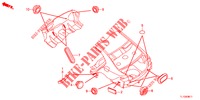 GUMMITUELLE (ARRIERE) für Honda ACCORD DIESEL 2.2 LUXURY 4 Türen 5 gang automatikgetriebe 2013