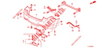 HINTERER STOSSFAENGER  für Honda ACCORD DIESEL 2.2 LUXURY 4 Türen 5 gang automatikgetriebe 2013