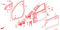 TUERTAFELN, VORNE(2D)  für Honda ACCORD DIESEL 2.2 LUXURY 4 Türen 5 gang automatikgetriebe 2013