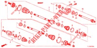 ANTRIEBSWELLE, VORNE/HALBWELLE (DIESEL) für Honda ACCORD DIESEL 2.2 ELEGANCE 4 Türen 5 gang automatikgetriebe 2012