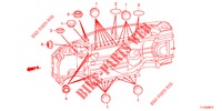 GUMMITUELLE (INFERIEUR) für Honda ACCORD DIESEL 2.2 ELEGANCE 4 Türen 5 gang automatikgetriebe 2012