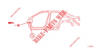GUMMITUELLE (LATERAL) für Honda ACCORD DIESEL 2.2 ELEGANCE 4 Türen 5 gang automatikgetriebe 2012
