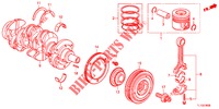 KURBELWELLE/KOLBEN (DIESEL) für Honda ACCORD DIESEL 2.2 ELEGANCE 4 Türen 5 gang automatikgetriebe 2012