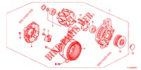 LICHTMASCHINE (DENSO) (DIESEL) für Honda ACCORD DIESEL 2.2 ELEGANCE 4 Türen 5 gang automatikgetriebe 2012
