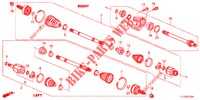 ANTRIEBSWELLE, VORNE/HALBWELLE (DIESEL) für Honda ACCORD DIESEL 2.2 LUXURY H 4 Türen 6 gang-Schaltgetriebe 2013