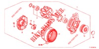 LICHTMASCHINE (DENSO) (DIESEL) für Honda ACCORD DIESEL 2.2 LUXURY H 4 Türen 6 gang-Schaltgetriebe 2013