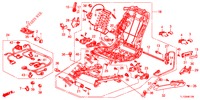 VORNE SITZKOMPONENTEN (G.) (SIEGE ENTIEREMENT MOTORISE) (2) für Honda ACCORD DIESEL 2.2 LUXURY H 4 Türen 6 gang-Schaltgetriebe 2013
