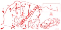 WINDSCHUTZSCHEIBENWASCHER (2D)  für Honda ACCORD DIESEL 2.2 LUXURY H 4 Türen 6 gang-Schaltgetriebe 2013