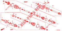 ANTRIEBSWELLE, VORNE/HALBWELLE (DIESEL) für Honda ACCORD DIESEL 2.2 S 4 Türen 6 gang-Schaltgetriebe 2013