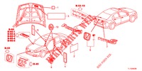 EMBLEME/WARNETIKETTEN  für Honda ACCORD DIESEL 2.2 S 4 Türen 6 gang-Schaltgetriebe 2013