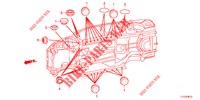 GUMMITUELLE (INFERIEUR) für Honda ACCORD DIESEL 2.2 S 4 Türen 6 gang-Schaltgetriebe 2013