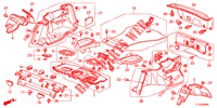 HINTERE ABLAGE/SEITENVERKLEIDUNG (4D)  für Honda ACCORD DIESEL 2.2 S 4 Türen 6 gang-Schaltgetriebe 2013
