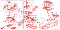 INNENLEUCHTE (1) für Honda ACCORD DIESEL 2.2 S 4 Türen 6 gang-Schaltgetriebe 2013
