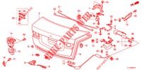 KOFFERRAUMDECKEL(4D)  für Honda ACCORD DIESEL 2.2 S 4 Türen 6 gang-Schaltgetriebe 2013