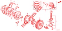 KURBELWELLE/KOLBEN (DIESEL) für Honda ACCORD DIESEL 2.2 S 4 Türen 6 gang-Schaltgetriebe 2013
