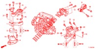 MOTORBEFESTIGUNGEN (DIESEL) (MT) für Honda ACCORD DIESEL 2.2 S 4 Türen 6 gang-Schaltgetriebe 2013