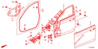 TUERTAFELN, VORNE(2D)  für Honda ACCORD DIESEL 2.2 S 4 Türen 6 gang-Schaltgetriebe 2013