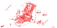 VORNE SITZKOMPONENTEN (G.) (SIEGE REGLAGE MANUEL) für Honda ACCORD DIESEL 2.2 S 4 Türen 6 gang-Schaltgetriebe 2013
