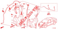 WINDSCHUTZSCHEIBENWASCHER (2D)  für Honda ACCORD DIESEL 2.2 S 4 Türen 6 gang-Schaltgetriebe 2013