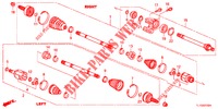 ANTRIEBSWELLE, VORNE/HALBWELLE (DIESEL) für Honda ACCORD DIESEL 2.2 S 4 Türen 5 gang automatikgetriebe 2013