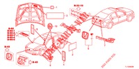 EMBLEME/WARNETIKETTEN  für Honda ACCORD DIESEL 2.2 S 4 Türen 5 gang automatikgetriebe 2013
