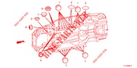GUMMITUELLE (INFERIEUR) für Honda ACCORD DIESEL 2.2 S 4 Türen 5 gang automatikgetriebe 2013