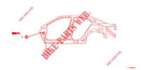 GUMMITUELLE (LATERAL) für Honda ACCORD DIESEL 2.2 S 4 Türen 5 gang automatikgetriebe 2013
