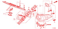 HECKLEUCHTE/KENNZEICHENBELEUCHTUNG (PGM FI)  für Honda ACCORD DIESEL 2.2 S 4 Türen 5 gang automatikgetriebe 2013