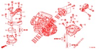 MOTORBEFESTIGUNGEN (DIESEL) (AT) für Honda ACCORD DIESEL 2.2 S 4 Türen 5 gang automatikgetriebe 2013