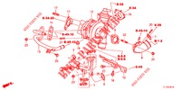 TURBOLADER SYSTEM (DIESEL) für Honda ACCORD DIESEL 2.2 S 4 Türen 5 gang automatikgetriebe 2013