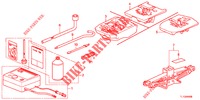 WERKZEUGE/WAGENHEBER  für Honda ACCORD DIESEL 2.2 S 4 Türen 5 gang automatikgetriebe 2013