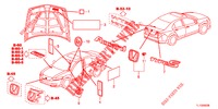 EMBLEME/WARNETIKETTEN  für Honda ACCORD DIESEL 2.2 SH 4 Türen 6 gang-Schaltgetriebe 2013