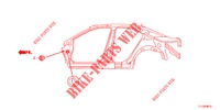 GUMMITUELLE (LATERAL) für Honda ACCORD DIESEL 2.2 SH 4 Türen 6 gang-Schaltgetriebe 2013