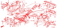 HINTERE ABLAGE/SEITENVERKLEIDUNG (4D)  für Honda ACCORD DIESEL 2.2 SH 4 Türen 6 gang-Schaltgetriebe 2013