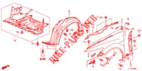 KOTFLUEGEL, VORNE  für Honda ACCORD DIESEL 2.2 SH 4 Türen 6 gang-Schaltgetriebe 2013