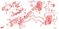 TUERSCHLOESSER, HINTEN/AEUSSERER GRIFF  für Honda ACCORD DIESEL 2.2 SH 4 Türen 6 gang-Schaltgetriebe 2013