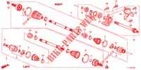 ANTRIEBSWELLE, VORNE/HALBWELLE (2.4L) für Honda ACCORD 2.4 EXECUTIVE 4 Türen 6 gang-Schaltgetriebe 2013