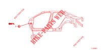 GUMMITUELLE (LATERAL) für Honda ACCORD 2.4 EXECUTIVE 4 Türen 6 gang-Schaltgetriebe 2013