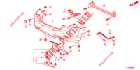HINTERER STOSSFAENGER  für Honda ACCORD 2.4 EXECUTIVE 4 Türen 6 gang-Schaltgetriebe 2013