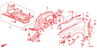 KOTFLUEGEL, VORNE  für Honda ACCORD 2.4 EXECUTIVE 4 Türen 6 gang-Schaltgetriebe 2013